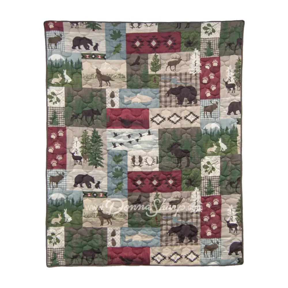 Montana Forest Quilted Bedding Set From Your Lifestyle By Donna Sharp New