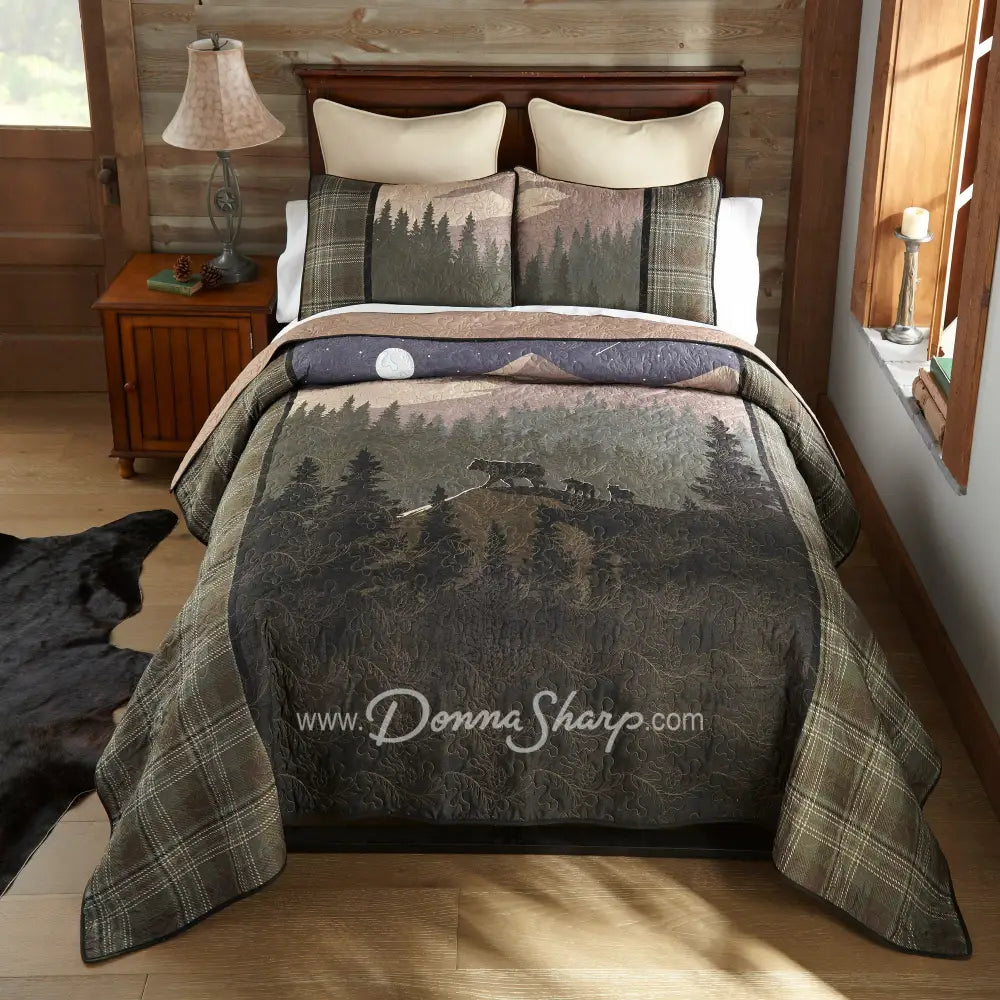 Mountain Moon 3Pc Quilted Bedding Set By Donna Sharp