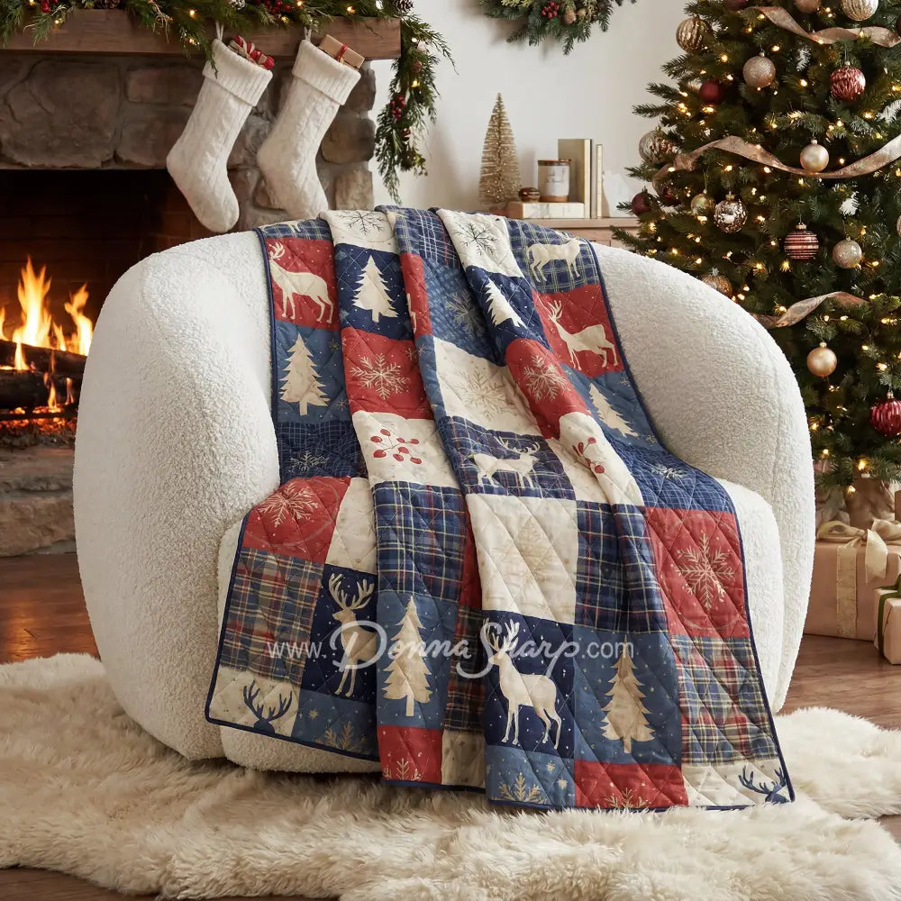 Noel Patch Quilted Bedding Set from Your Lifestyle - Holiday