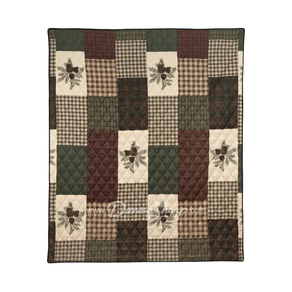 Pine Panels Microfiber Throw