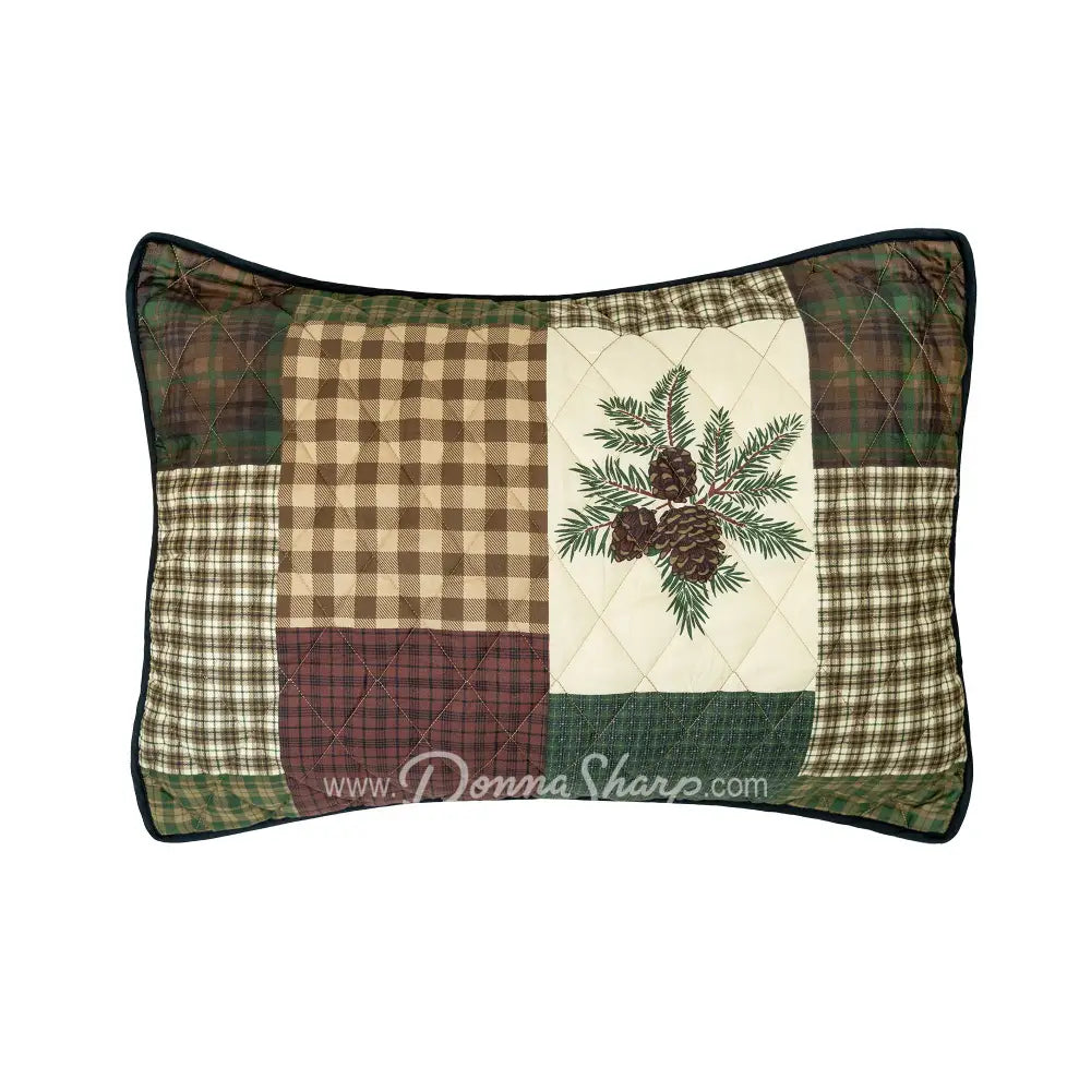 Pine Panels Microfiber Quilt Set