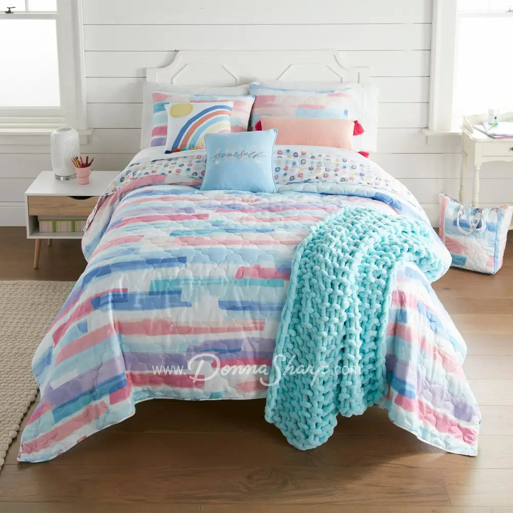 Smoothie 3Pc Quilted Bedding Set By Your Lifestyle