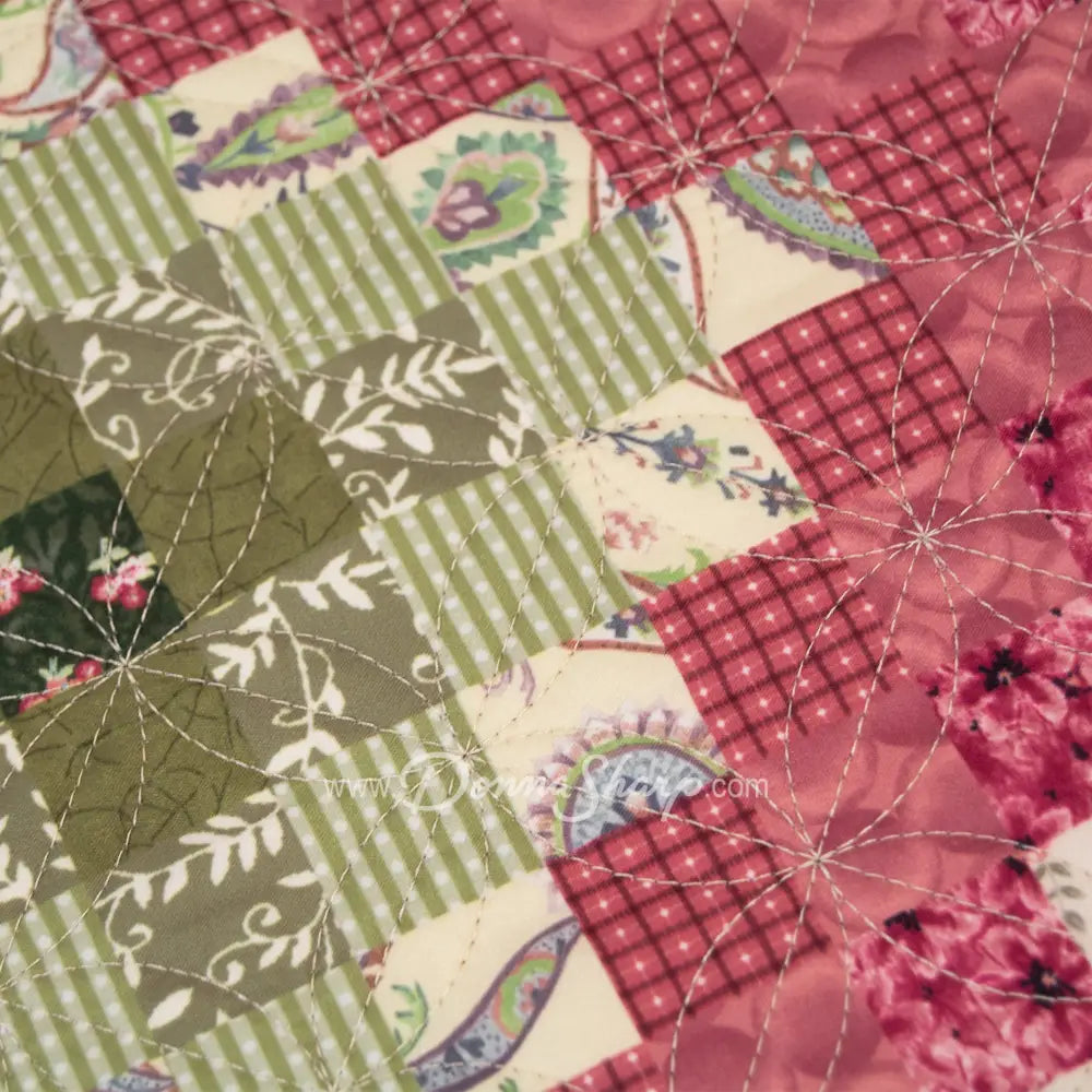 Sweet Melon 3Pc Quilted Bedding Set From Your Lifestyle