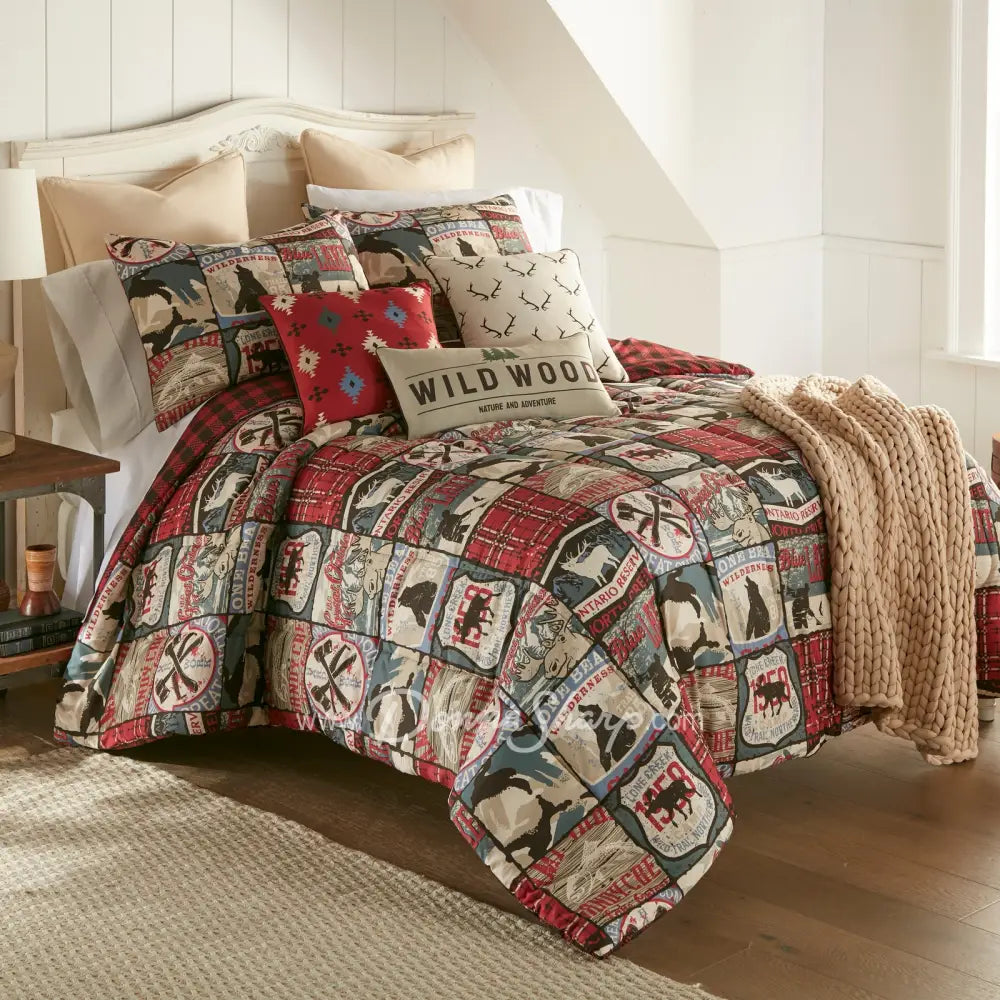The Great Outdoors 3Pc Comforter Bedding Set From Donna Sharp Antler Pillow