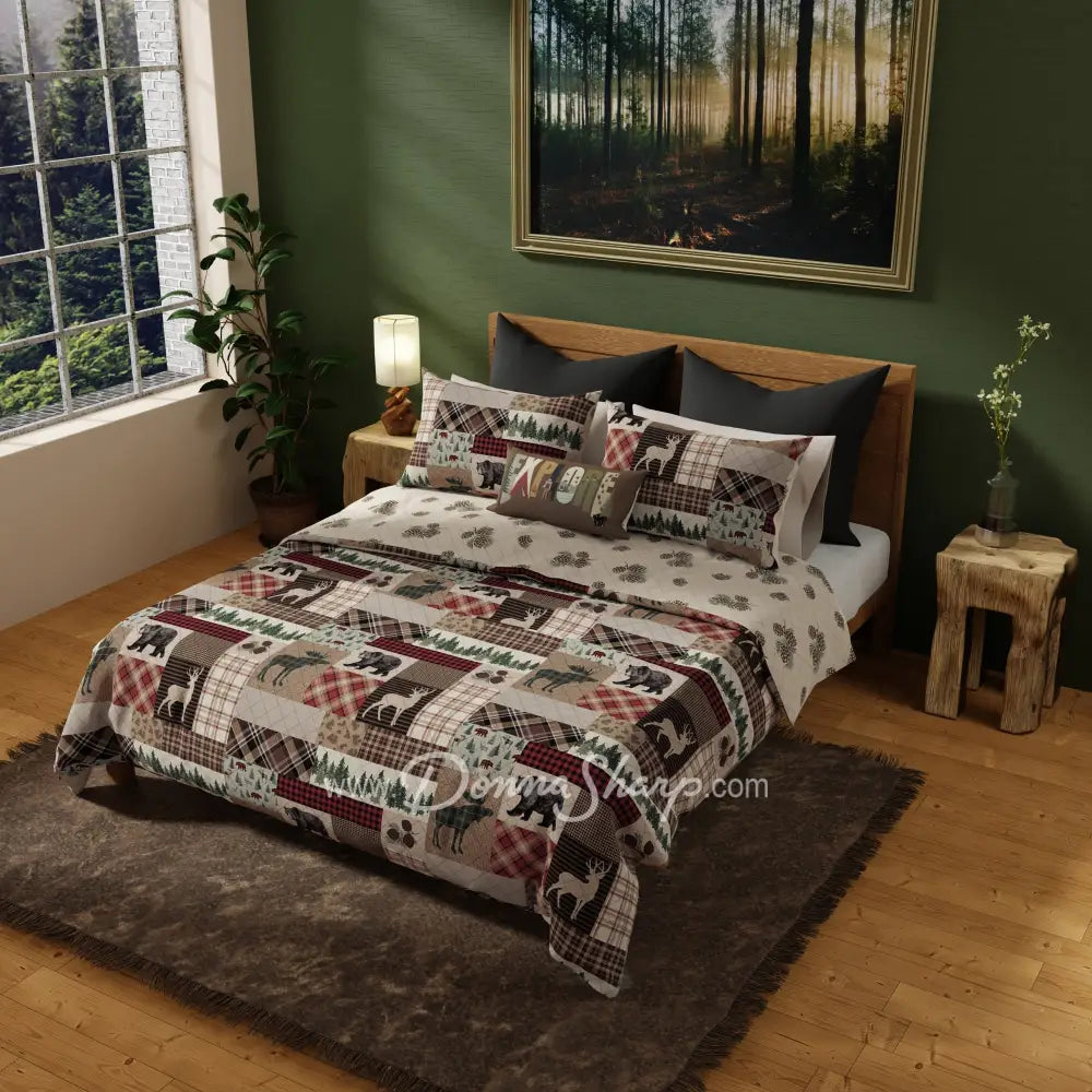 Wilderness Pine Quilted Bedding Set From Your Lifestyle By Donna Sharp
