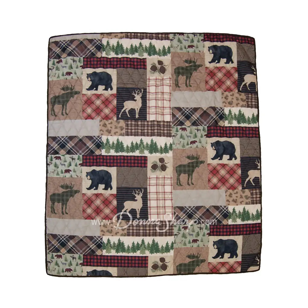Wilderness Pine Quilted Bedding Set From Your Lifestyle By Donna Sharp Throw