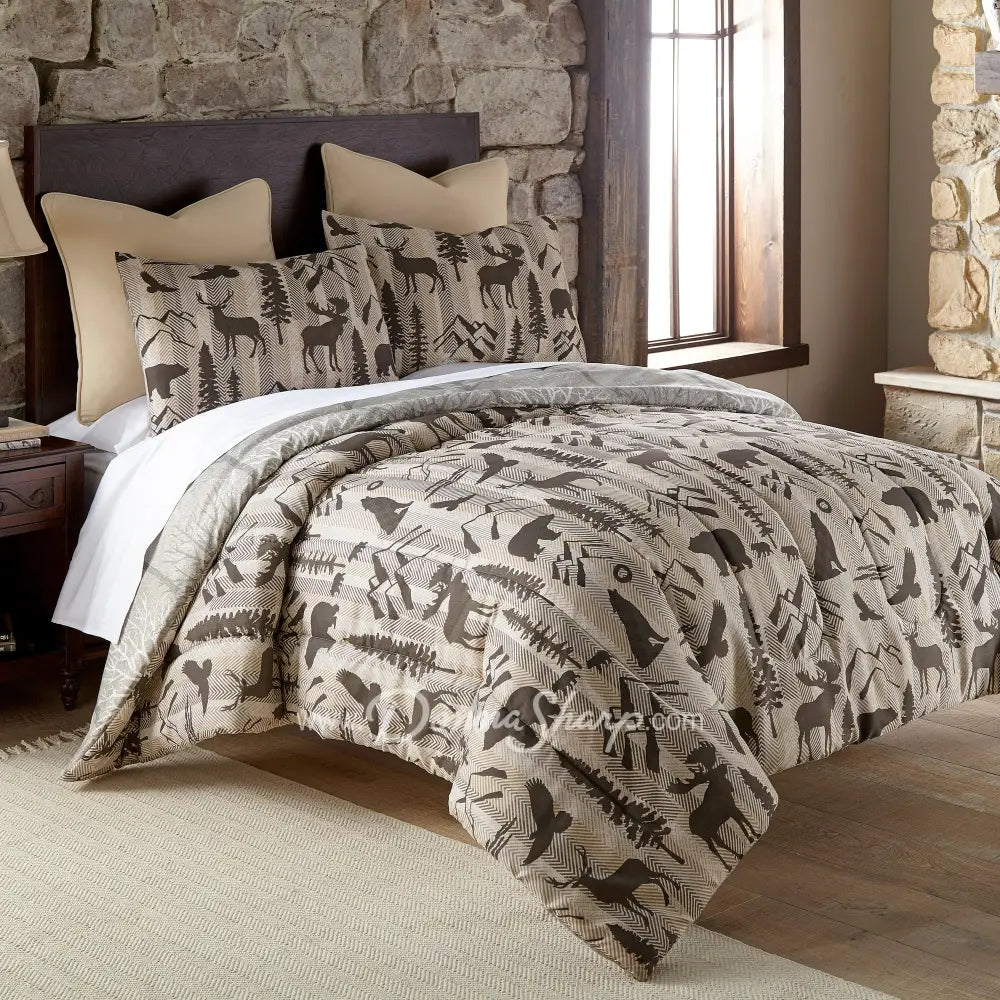 Your Lifestyle Forest Weave 3Pc Comforter Bedding Set