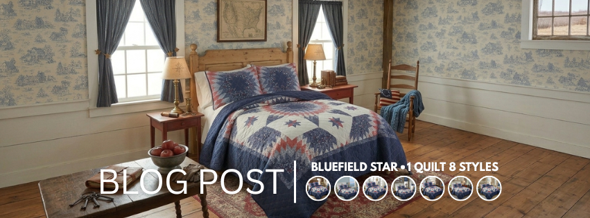 Donna Sharp - Bluefield Star Ultra Comfort Quilt Set | 1 Quilt 8 Styles