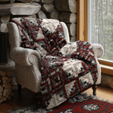 Donna Sharp Log Cabin Star Pieced Cotton Quilted Bedding Set