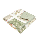 Donna Sharp Peach Rose 3pc Cotton Pieced Quilt Set