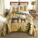 Donna Sharp Painted Deer Quilted Bedding Set