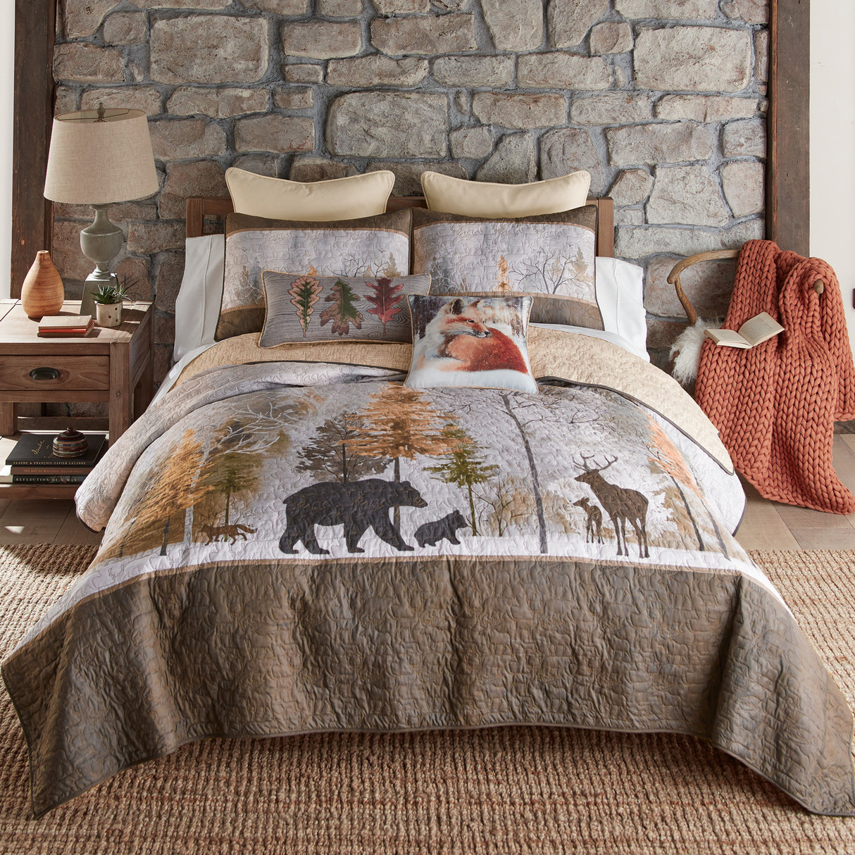 Dawn Mist 3pc Quilted Bedding Set from Donna Sharp