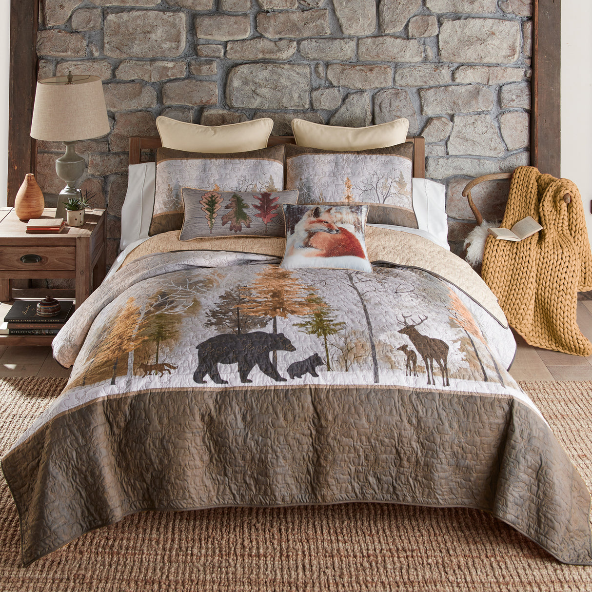 Dawn Mist 3pc Quilted Bedding Set from Donna Sharp