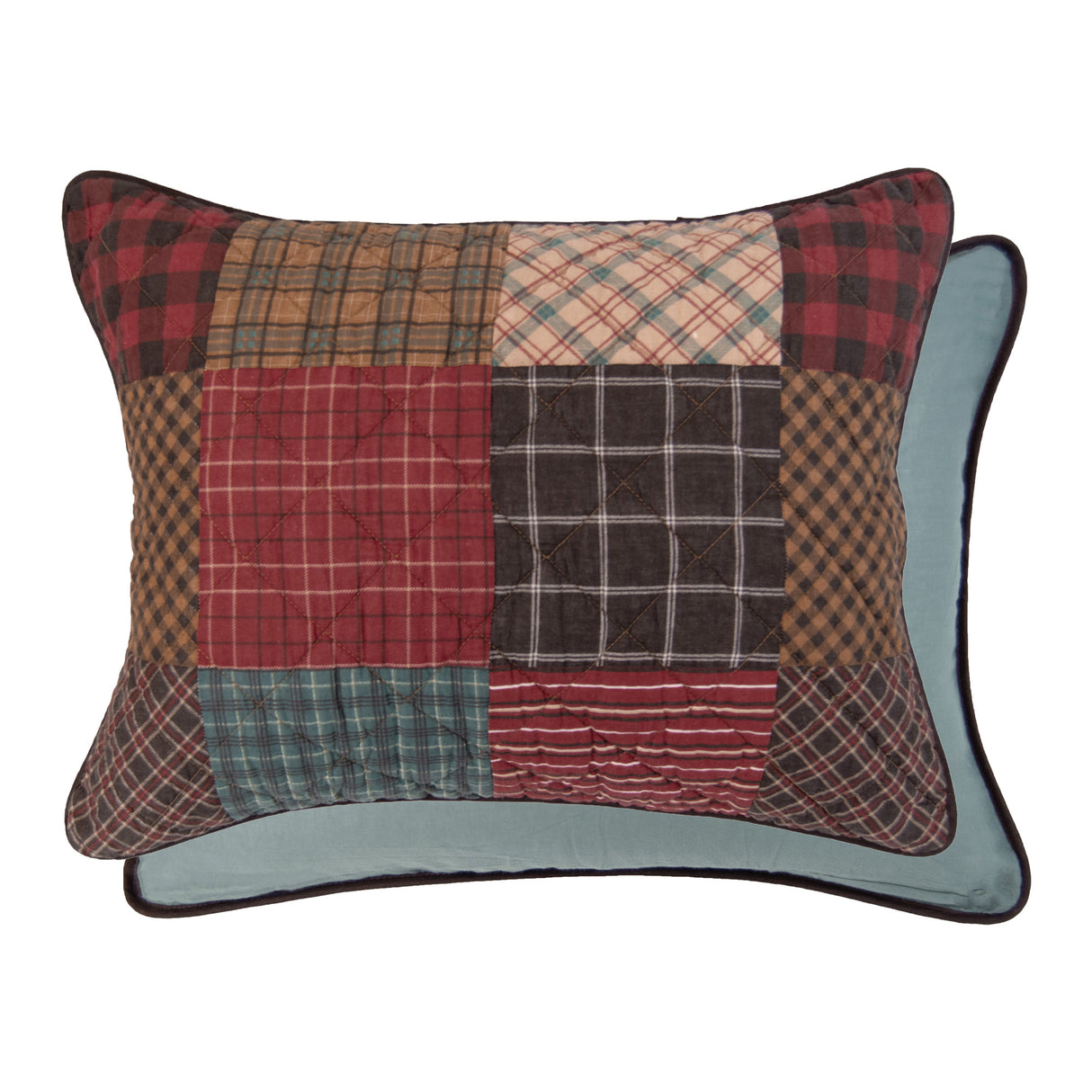 Donna Sharp Appalachia Plaid 3pc Cotton Quilt Set