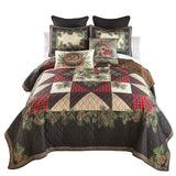 Donna Sharp Cardinal Pine 3pc Quilted Bedding Set