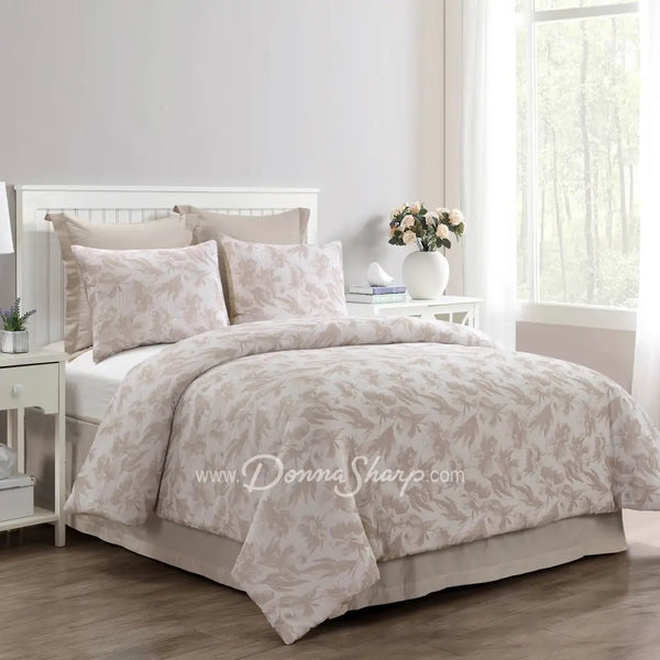 King/ King Bedding - Blush Cotton Wit...