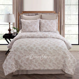 Queen Comforter Set Almaria (Blush) Brands