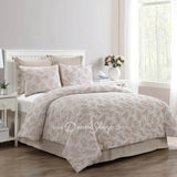 Queen Comforter Set Almaria (Blush) Brands