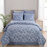 King Comforter Set Almaria (Soft Blue) Brands