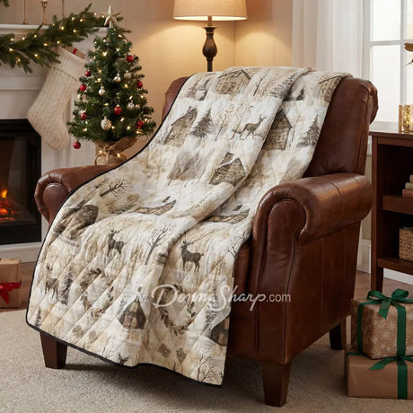 Antique Winter Throw - New