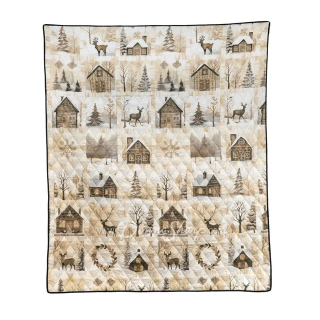 Antique Winter Throw - New