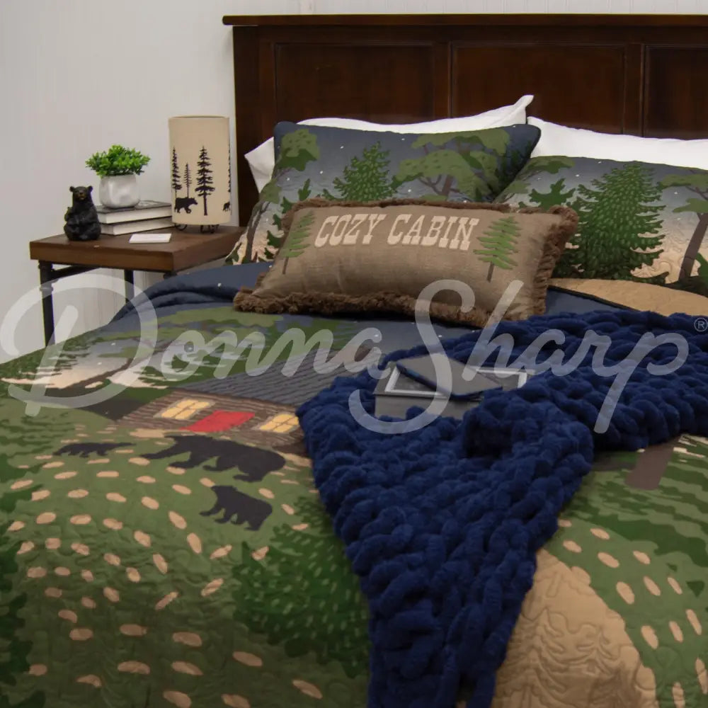 Bear Cottage Quilted Bedding Set By Donna Sharp