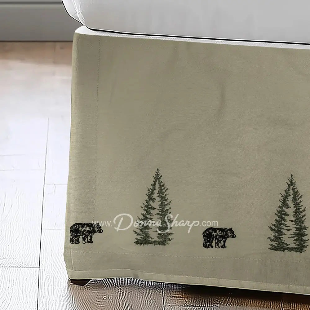 Bear Creek Bedskirt Tailored (Embroidered)