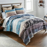 Bear Hill 3Pc Quilted Bedding Set By Your Lifestyle