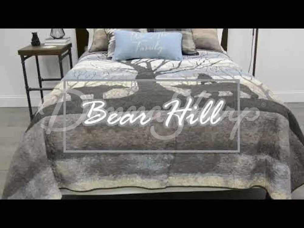 Bear Hill 3Pc Quilted Bedding Set By Your Lifestyle