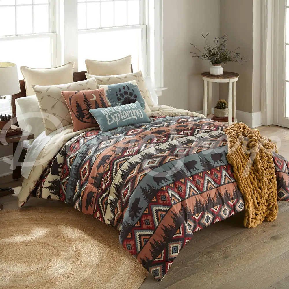 Bear Totem 3Pc Bedding Set From Your Lifestyle By Donna Sharp