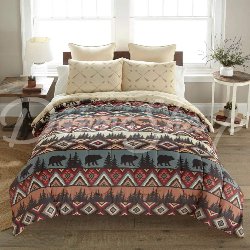 Bear Totem 3Pc Bedding Set From Your Lifestyle By Donna Sharp