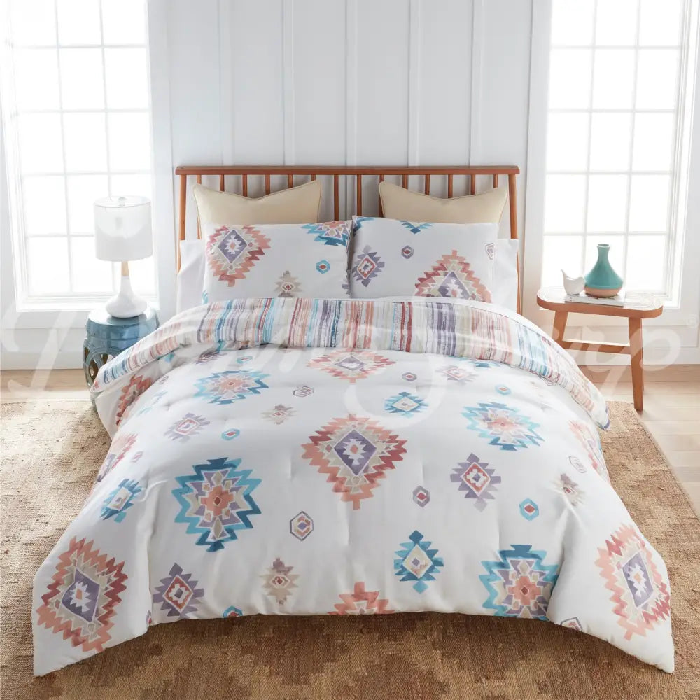 Bonita 3Pc Comforter Bedding Set From Your Lifestyle By Donna Sharp King + 2 Pillowcases New