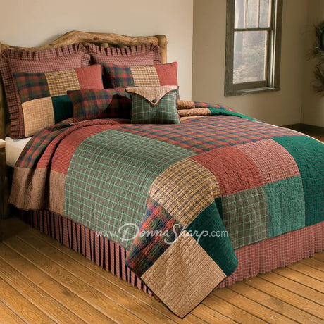 Campfire Plaid Bedskirt - Gathered - Bedding