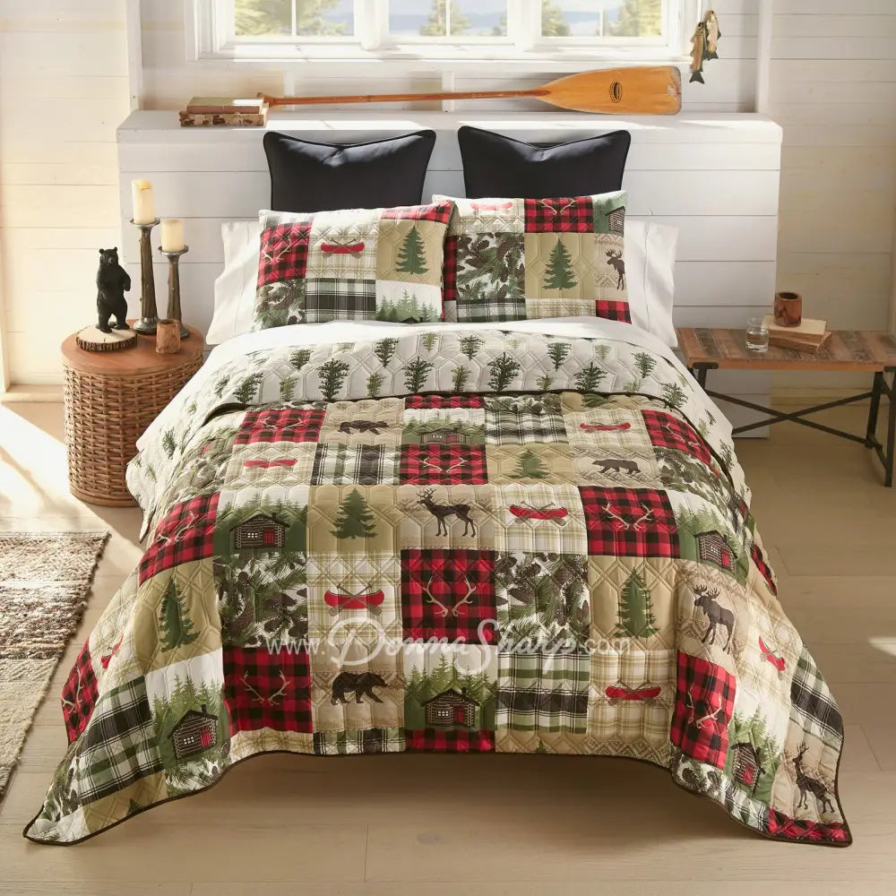 Cedar Lodge Lightweight Quilted Bedding Set From Your Lifestyle By Donna Sharp