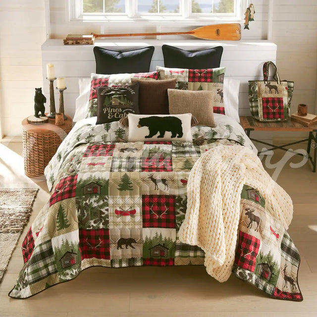 Cedar Lodge Lightweight Quilted Bedding Set From Your Lifestyle By Donna Sharp