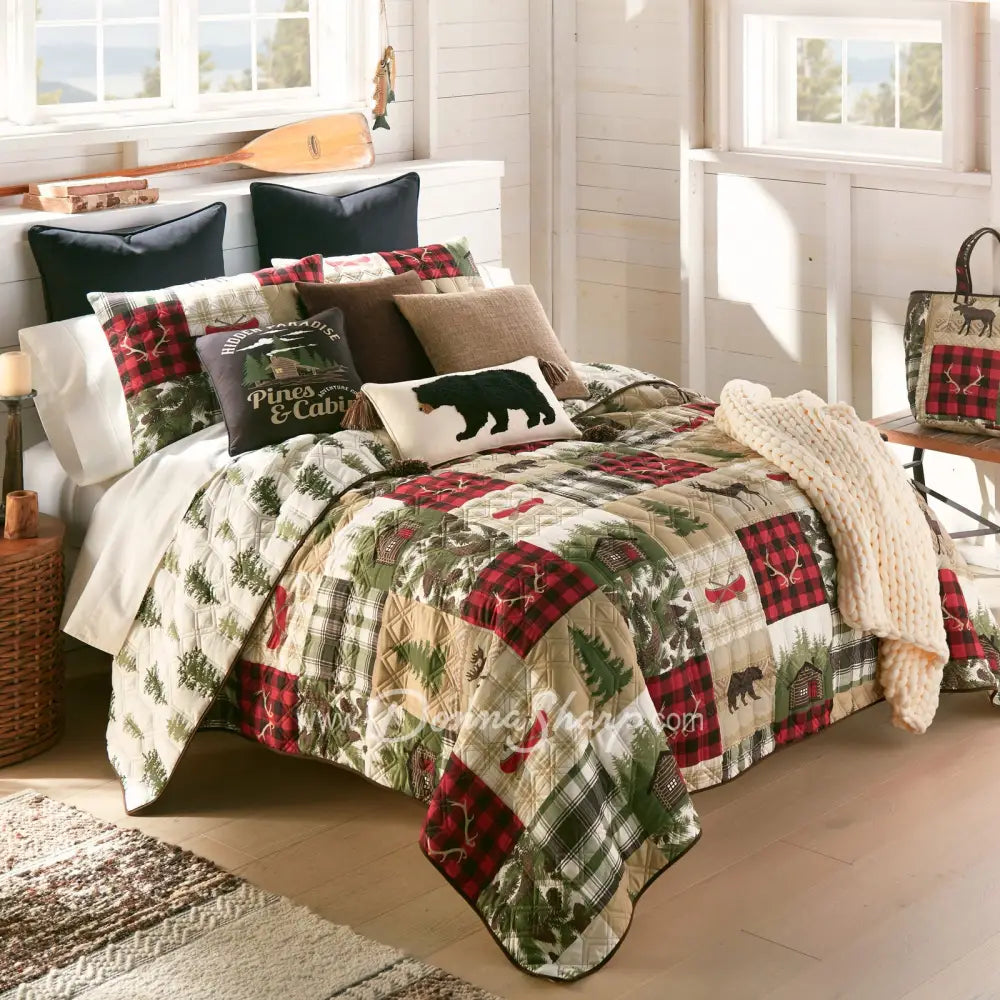 Cedar Lodge Lightweight Quilted Bedding Set From Your Lifestyle By Donna Sharp