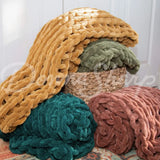 Chenille Knit Throws Bedding