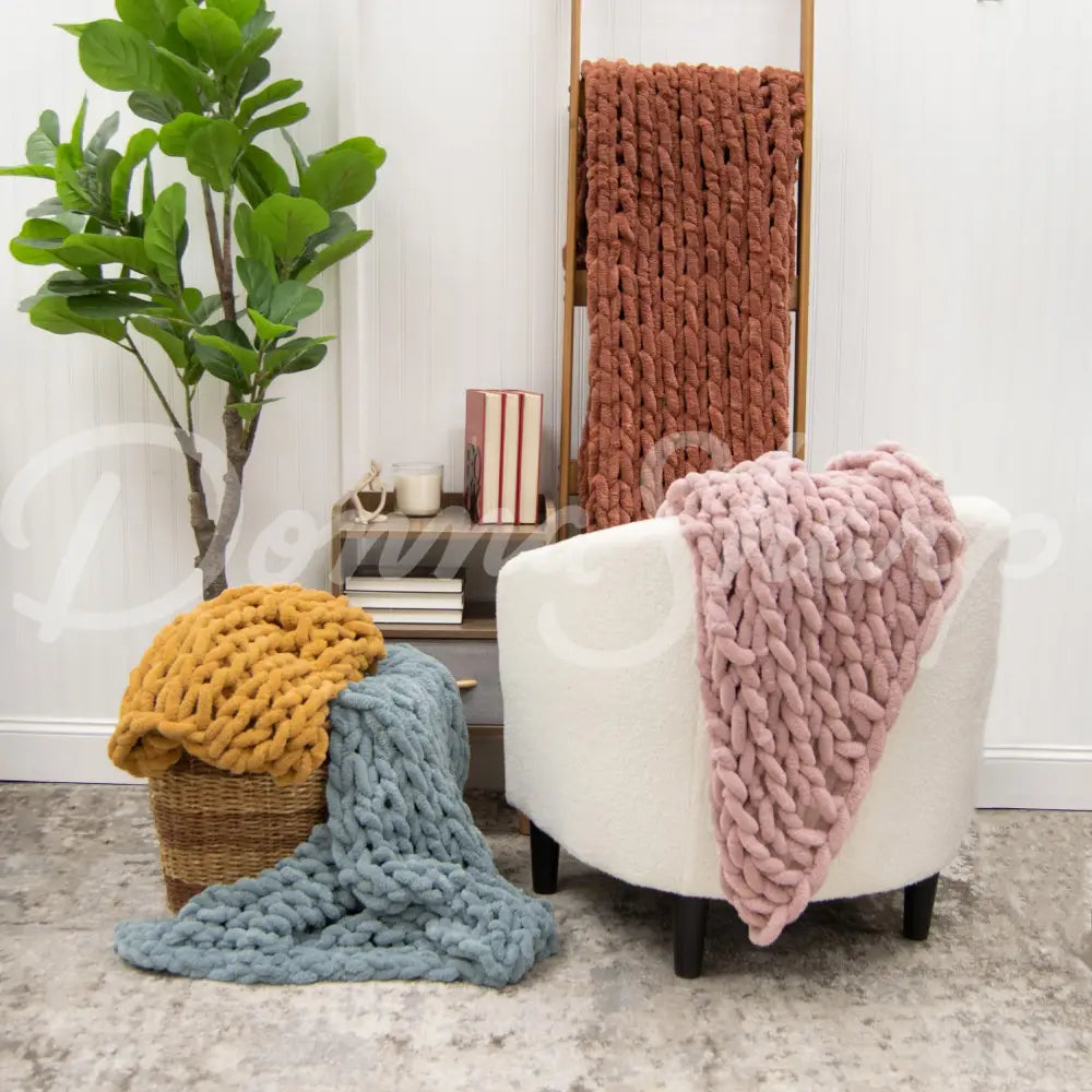 Chenille Knit Throws Bedding