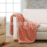 Chenille Knit Throws Canyon Clay Bedding