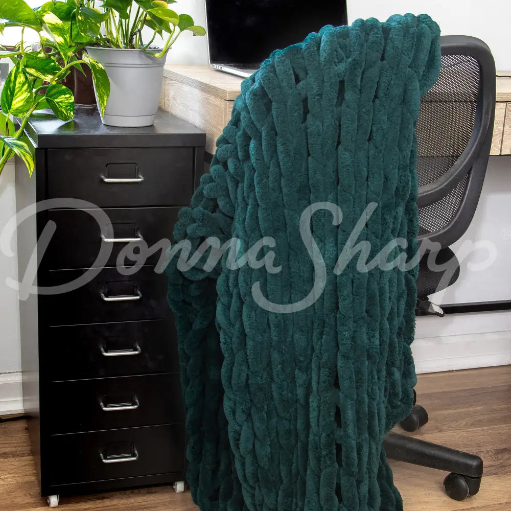 Chenille Knit Throws Peacock Bedding