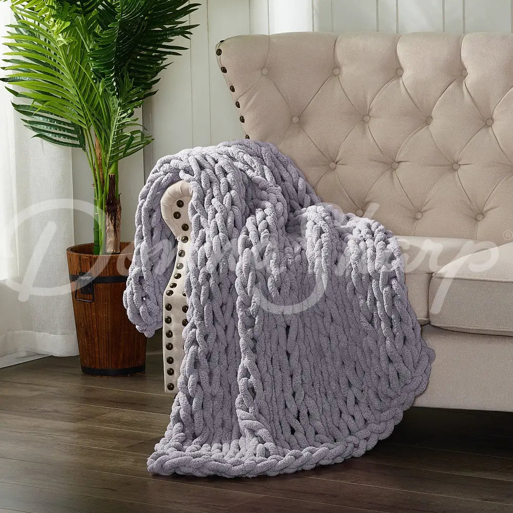 Chenille Knit Throws Peri Bedding