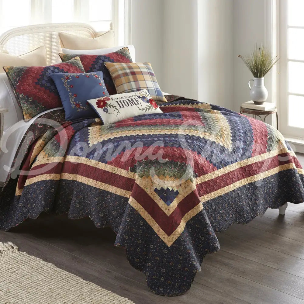 Chesapeake 3Pc Quilted Bedding Set From Your Lifestyle