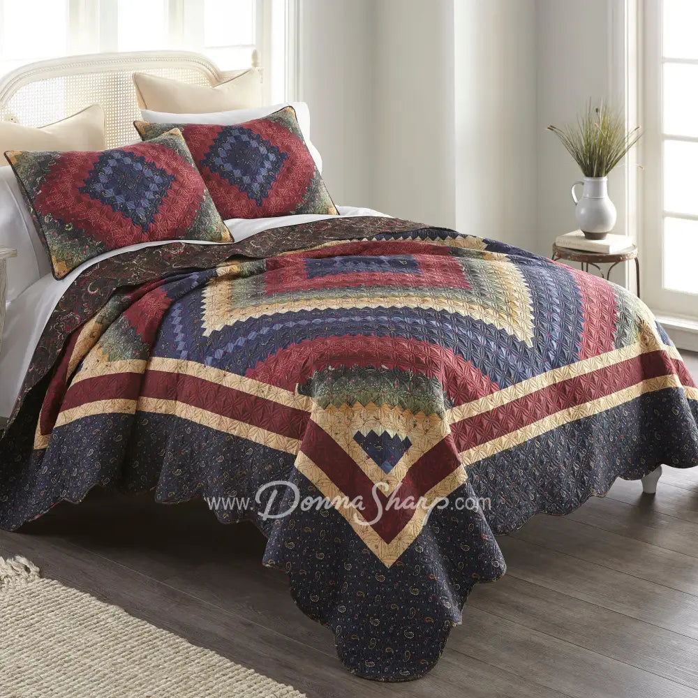 Chesapeake 3Pc Quilted Bedding Set From Your Lifestyle