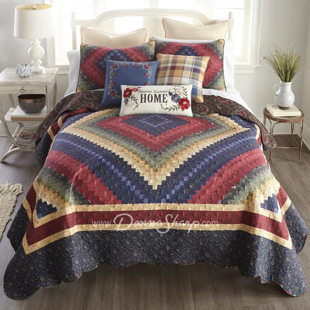 Chesapeake 3Pc Quilted Bedding Set From Your Lifestyle