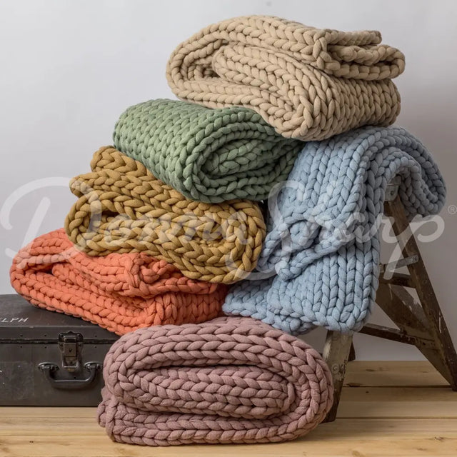 Chunky Knit Throws Bedding