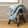 Chunky Knit Throws Blue Bedding