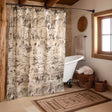 Cowboy Rustic Design Cotton Shower Curtain by Donna Sharp
