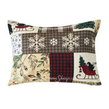 Dashing 3pc Holiday Comforter Bedding Set Holiday
