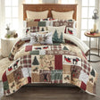 Dashing 3pc Holiday Comforter Bedding Set King Comforter Set Holiday