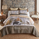 Dawn Mist 3pc Quilted Bedding Set from Donna Sharp New